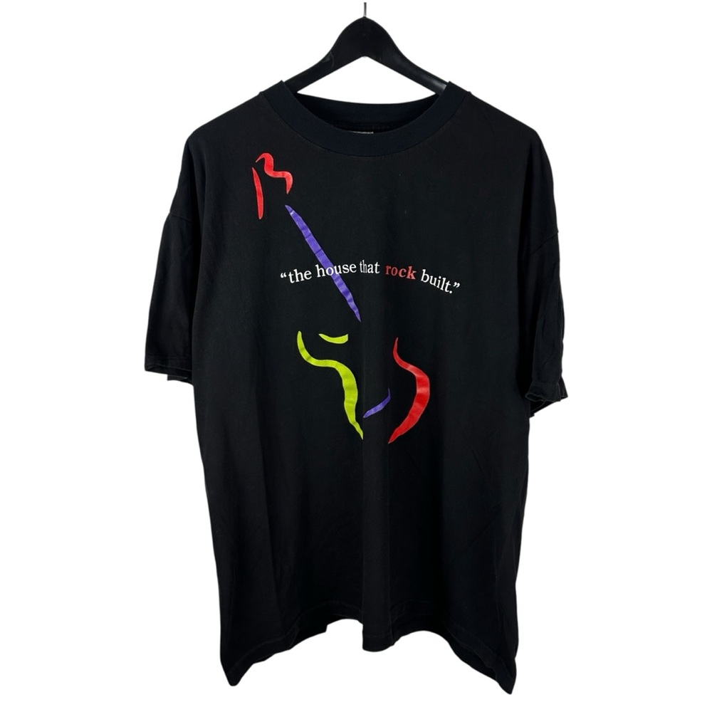 Vintage 90s Rock & Roll Hall of Fame Museum Tourist Graphic Shirt Size XL